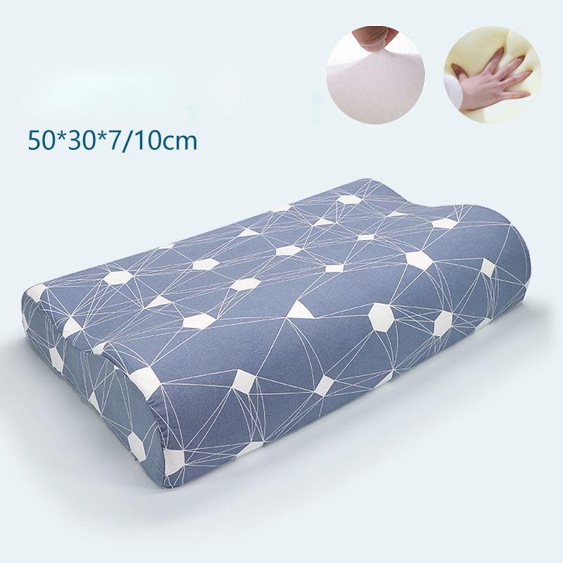 Comfortable Sleep Aid Memory Foam Pillow Single Cervical Spine Pillow Slow Rebound Pillow Core Washed Cotton Pillowcase