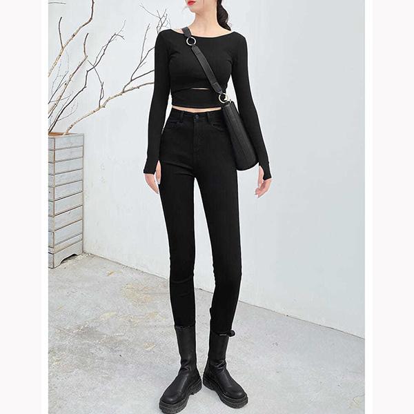 Plus Size Elastic Jeans Women's Skinny High Waist Slim Denim Trousers Spring and Summer Hip Lift Pencil Denim Pants