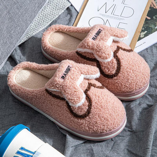 Fall/winter Girls' Cotton Slippers Super Non-slip Warm Anti-fouling Flat Shoes Leisure and Home Essentials