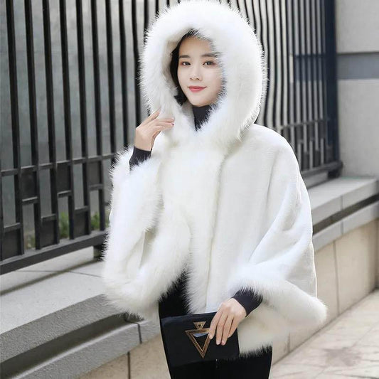 Plush Jacket Women's Lamb Cashmere Short Section Plus Cotton Thickening Slim Slimming Fur Shawl