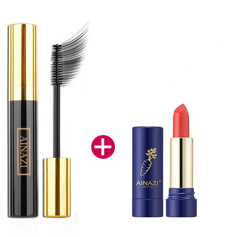 Women's mascara waterproof non-blooming natural stretch magic slender curl and thick student models