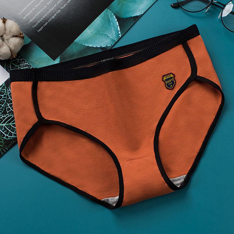 Women's Cotton Adult Underwear Antibacterial Mid-waist Breathable Japanese Briefs Student Korean Version Plus Size Briefs