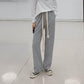 Drawstring Sweatpants Women's Autumn and Winter High Waist Loose Straight Drape Wide-leg Pants Lazy Walking Curved Pants Mopping Casual Pants