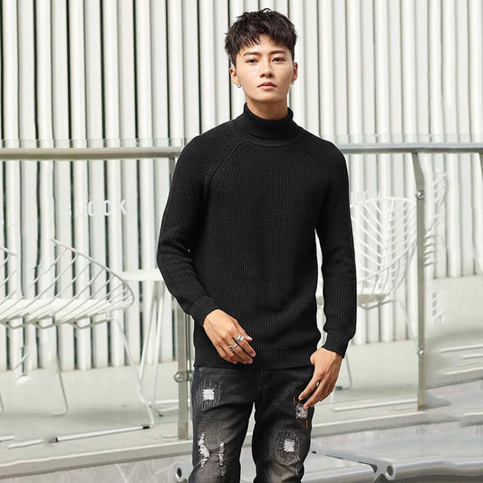 Winter High Neck Warm Sweater Men Turtleneck Brand Mens Sweaters Slim Fit Pullover Men Knitwear Male