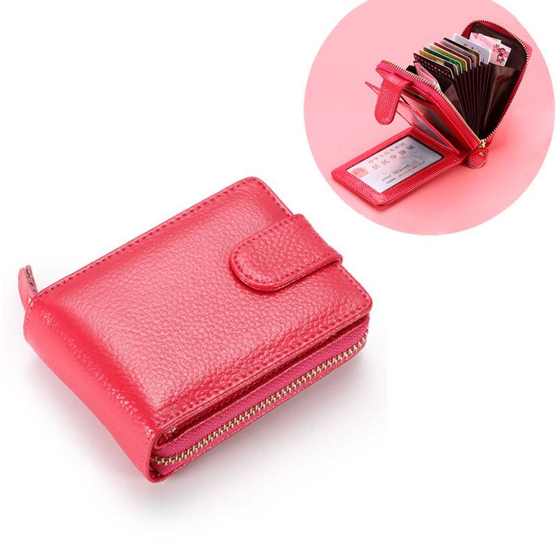 Leather Driver's License Card Bag Men's Leather Zipper Card Package Female Men's Wallet Multi-function Driver's License Leather Case Male Leather