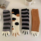 Four Pairs of Socks Female Winter Plus Velvet Thick Coral Fleece Socks Cute Home Floor Socks Sleeping Furry Socks