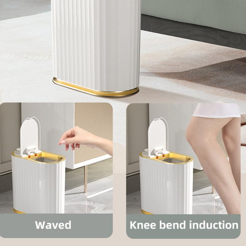 Toilet Intelligent Sensor Trash Can with Aromatherapy Automatic Household Toilet Paper Bucket Narrow Gap Light Luxury Electric