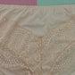 3PCS Large Size Solid Color Ladies Panties Sexy Lace Seamless Mid Waist Comfortable Briefs