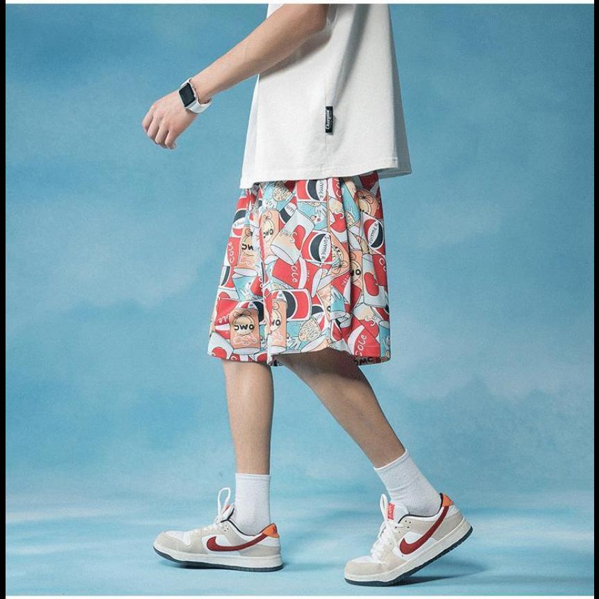 Summer Beach Pants Men's Sports Pants Men's Loose and Versatile Thin Shorts Casual Pants