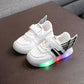 Kids Shoes with Light Boys Sneakers Spring Autumn White Lighted Fashion Girls Luminous Shoes Glowing Children Shoes