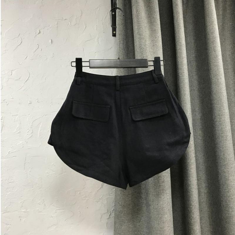 Summer Korean Version of Thin Overalls A-line Wide-leg Pants Large Size Outer Wear High Waist Loose Denim Shorts