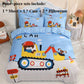 Cartoon Children's Big Version of The Flower Skin Four-piece Thick Grinding Girl Heart Bedding 1.5 Meters 1.8 Meters Home Children's Bedding Set