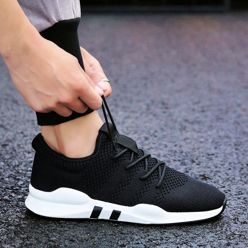 Men Shoes Lace-up Men Casual Shoes Lightweight Breathable Sneakers Men Running Shoes