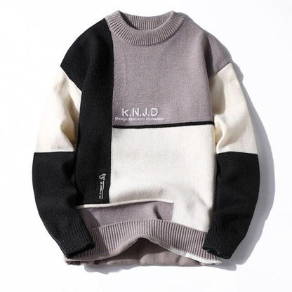 Autumn and Winter Imitation Mink Men's Round Neck Thickened Sweater Fashion Handsome Youth Sweater Chenille Sweater