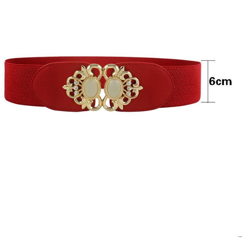 Retro Ethnic Belt Women's Decorative Dress Elastic Waist Wide and Narrow Elastic Belt Sweater