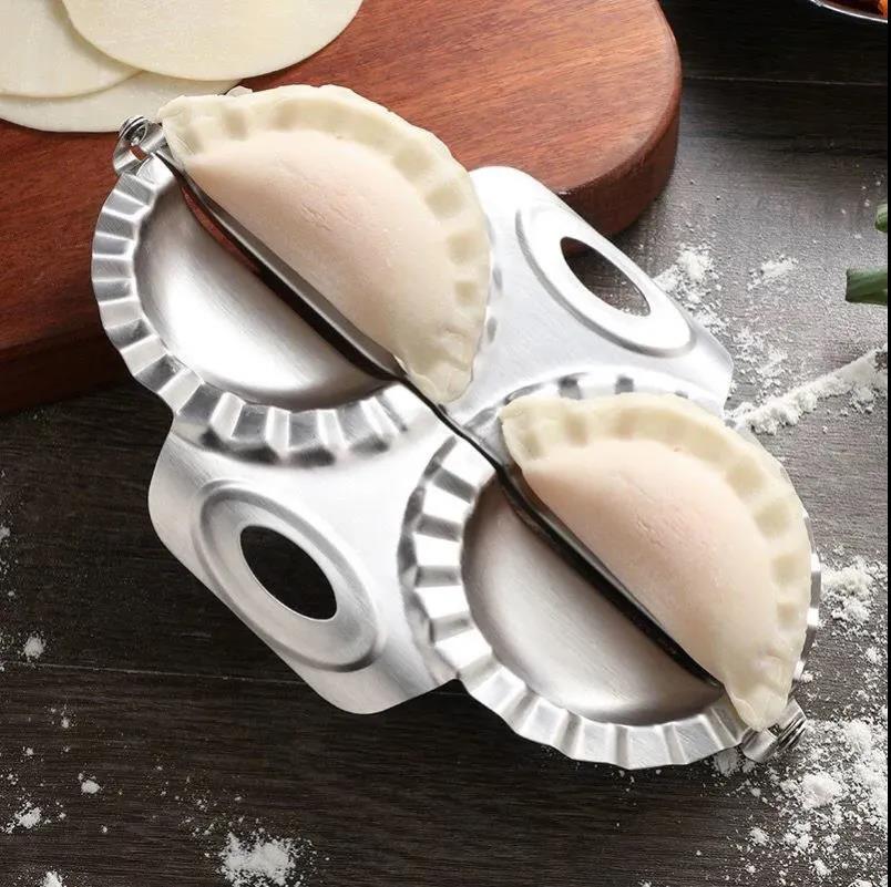 Stainless Steel Dumpling Artifact Tool Pressing Dumpling Mold Household Set Package Double-headed Dumpling Artifact