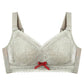 Women's Sexy Lace Plus Size Underwear C D E Full Cup for Big Breasts Female Adjustable Bra No Steel Ring Comfortable Bra Breathable Thin Brassiere