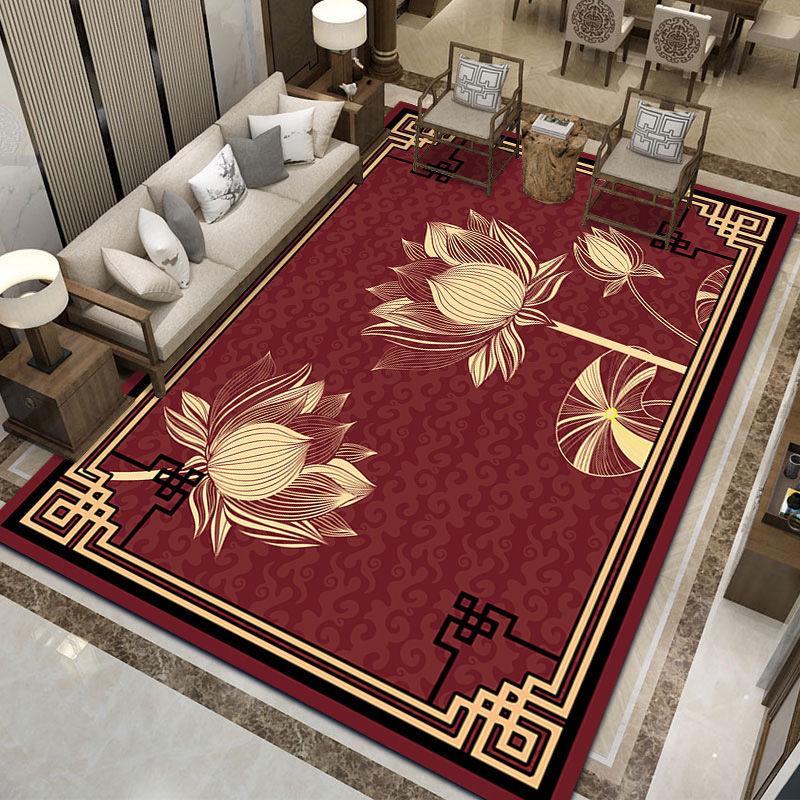 Chinese Style Living Room Sofa Carpet Bedroom Bedside Study Carpet Large Area Covered with Carpet