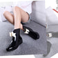 Solid Non-Slip Rain Boots Leisure Shoes Round Toe Low Rubber Women Waterproof Rainboots
