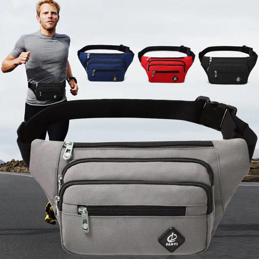 Multifunctional Small Bag Trendy Men's Pockets Outdoor Men's and Women's Casual Running Mobile Phone Pockets Business Collection Wallet