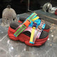 2020 Top-selling Women Sandals Plus Size Butterfly Bow Slippers Summer High Heel Shoes Big Flower Design Slippers