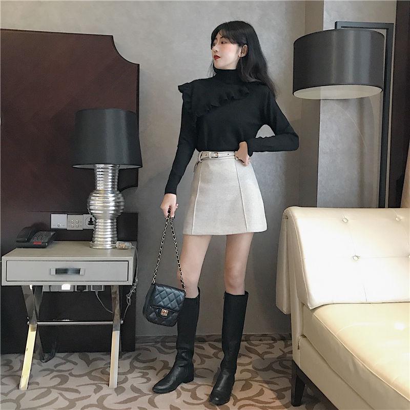 Pullovers Multicolor Dot Elegant Women Sweater Turtleneck Long Sleeve Knitted Autumn Warm Pullovers