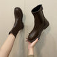 Martin Boots 2021 Autumn Plus Velvet Autumn and Winter Korean Style Single Boots Mid-tube Small Short Boots Women