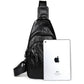 Casual Shoulder Bag Men Horse Leather Large Capacity Chest Bag Outdoor Riding Sports Messenger Bag