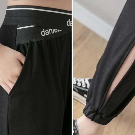 Harlan Pants Women's Summer Thin Section Loose High Waist Large Size Nine Points Yoga Leisure Beam Foot Bloomers Female Trend