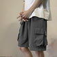 Casual Shorts Men's Summer Trend Wild Hong Kong Style Loose Five-point Pants Wear Thin Overalls