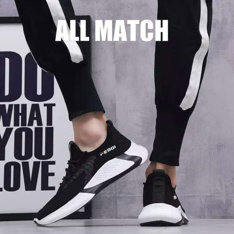 Spring Summer Breathable Single Shoes Men Lightweight Casual Sports Shoes Fitness Running Shoes Men Lightweight Breathable