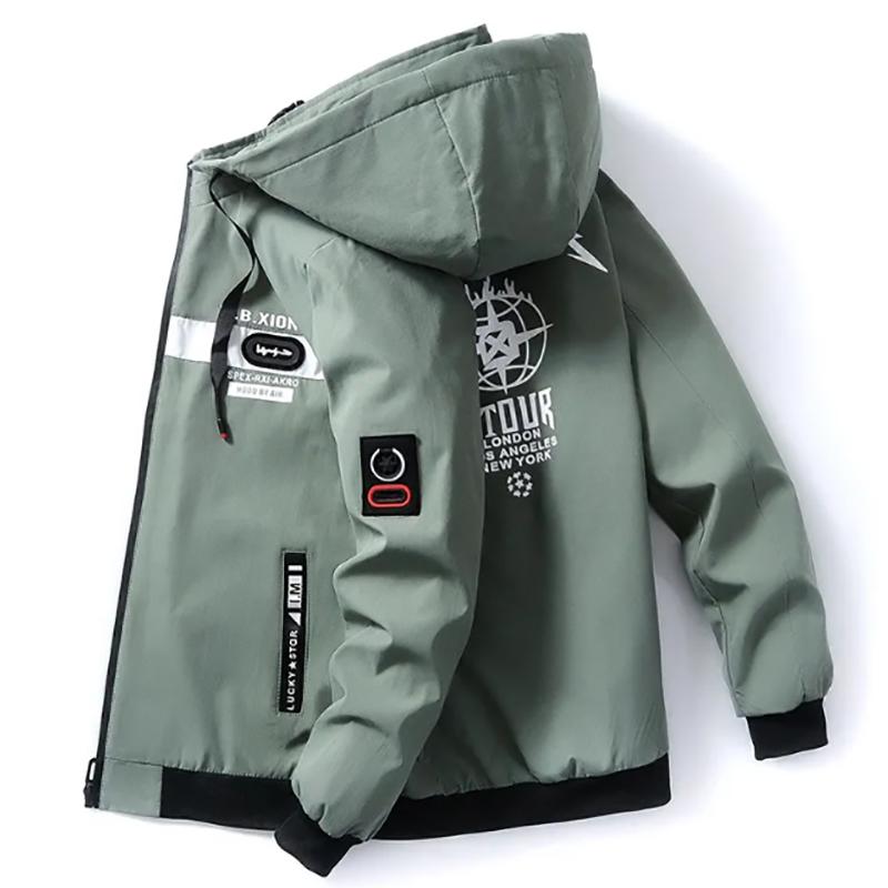 Autumn Jacket Men's Tide All-match Early Autumn Clothes Men's Hooded