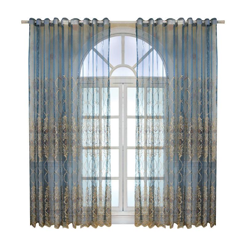 Luxury Sheer Curtains for Living Room  Bedroom Kitchen Tulle Curtains for Windows Voile Yarn Curtains  for Bedroom