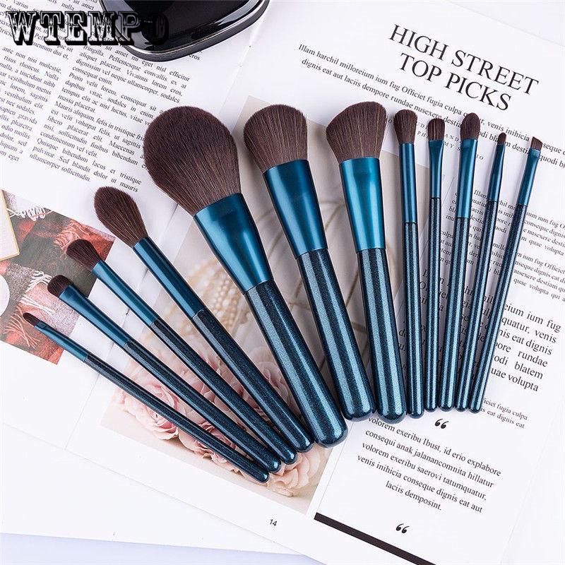 12pcs Brushes Set for Make Up Professional Shadow Foundation Eyebrow Lip Makeup Brush Suit Tools
