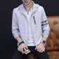 Men's Jacket Male Bomber Jacket Men Casual Baseball Collar Fashion Jacket Smooth Jacket Streetwear