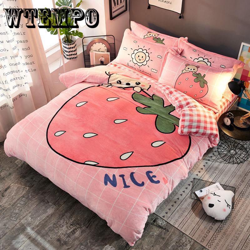 FlannelOn The Bed Fabric Super Soft Fashion Bedclothes Cobertor Coral Fleece
