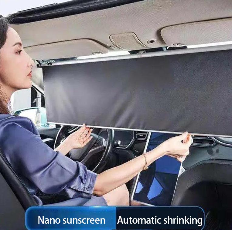 Car Sunshade Automatic Telescopic Rod Front Sunshade Heat Insulation Car General Purpose