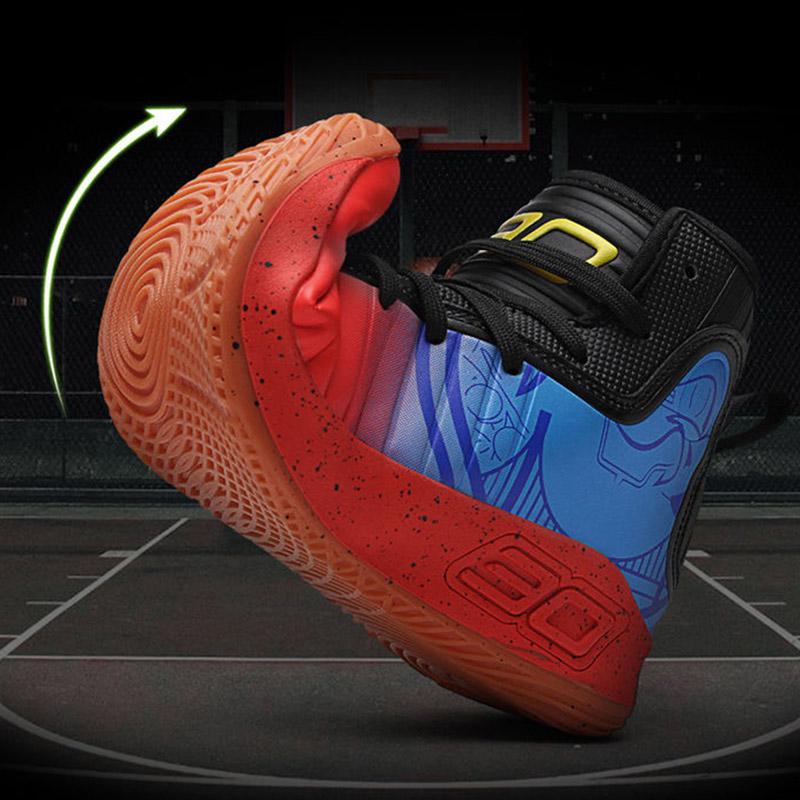 Men Sneakers Running High-top Basketball Shoes Shockproof Comfortable Breathable Lightweight Shoes