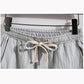 Men's Summer Linen Ninth Pants Loose Straight Casual Trousers Thin Cotton Linen Pants Youth Sweatpants Adjustable Elastic Waist Pants