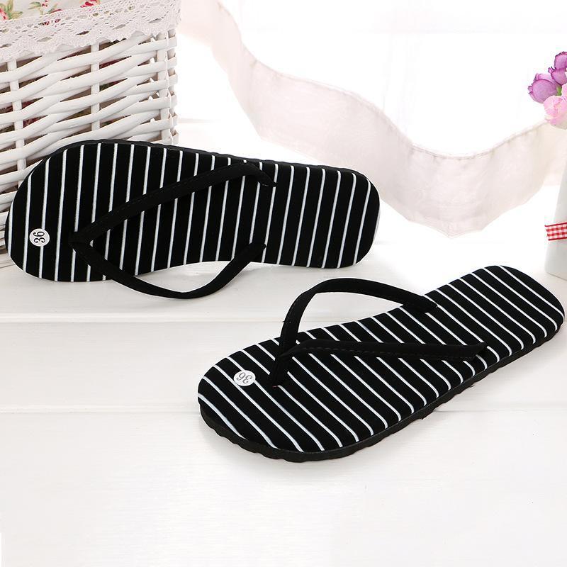 Summer Ladies Leisure Leopard-print Flip-flops Sandals Beach Non-slip Slippers