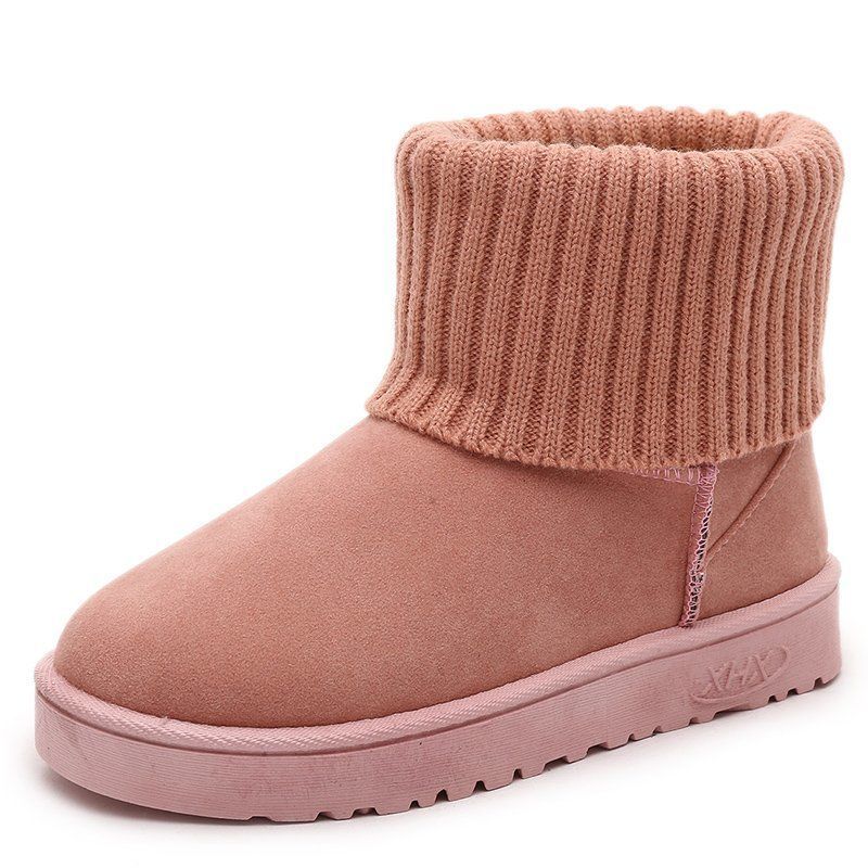 Snow Boots Women's Thick and Velvet Non-slip Student Short Boots Warm Cotton Shoes Winter Boots