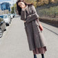 Loose Woolen Coat Women's Mid-length Houndstooth Coat Women's Autumn and Winter Models All-match Loose Mid-length Coat