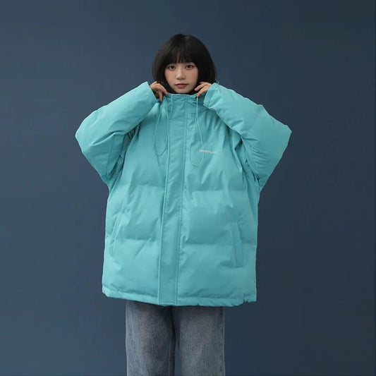 Down Jacket Winter Ladies Fashion Korean Thick Warm Hooded Short Plus Size Cotton Jacket
