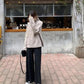 Autumn and Winter New Pregnant Women's Pants, Wide-leg Pants, Women's Loose Drape Plus Velvet Thickened Mopping Pants, Tide Mom Belly Lift Pants