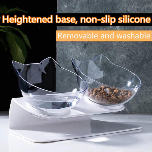 Non-Slip Double Cat Bowl Dog Bowl With Stand Pet Feeding Cat Water Bowl For Cats Food Pet Bowls For Dogs Feeder Product Supplies