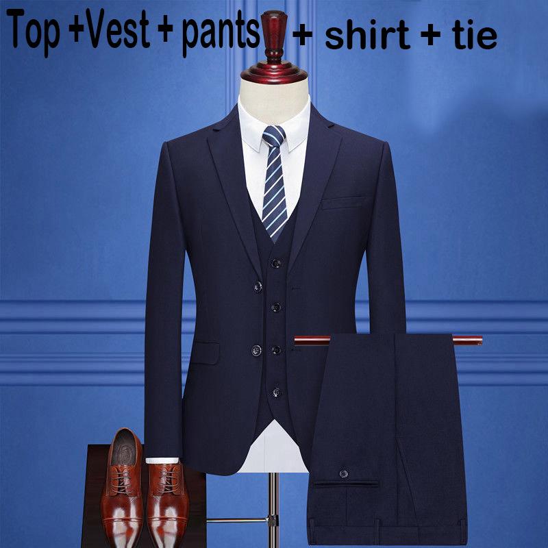 Men's Suit Business Wear Business Dress Size Men's Wedding Clothing Autumn and Winter Suits