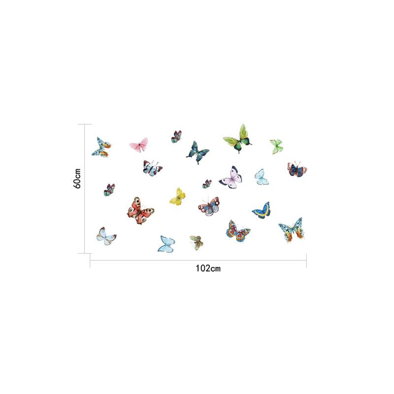Sticker Butterfly Wall Stickers Home Decor Living Room Bedroom Kitchen Bathroom Wall Decals Art
