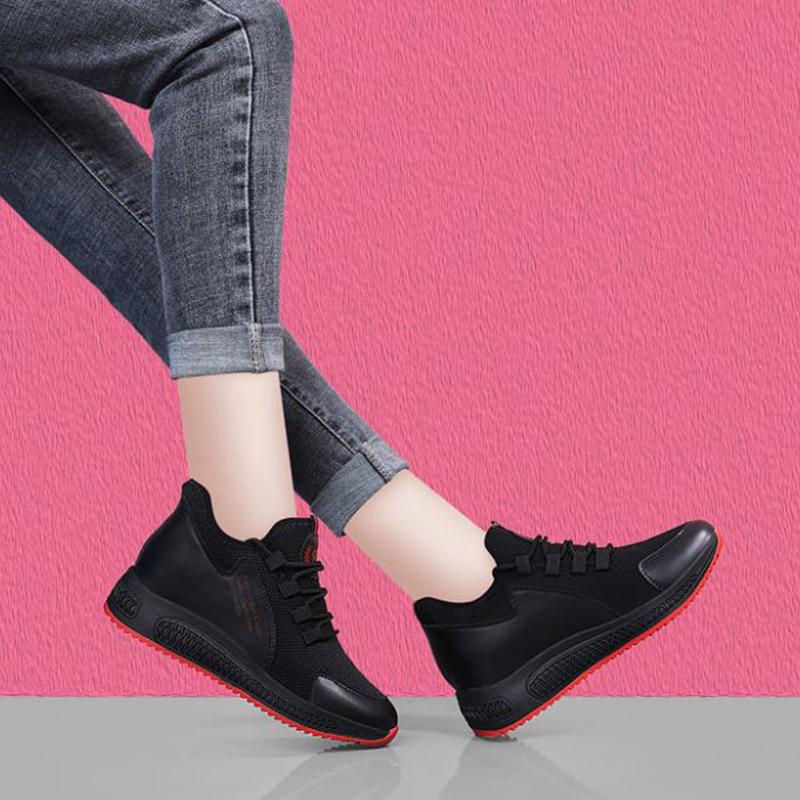 Women's Shoes Spring Mesh Shoes All-match Casual Shoes Ladies Sports Shoes Soft Bottom Non-slip Casual Breathable