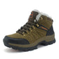 Men's Outdoor High-top Hiking Shoes Winter Plus Velvet Warm Snow Boots Waterproof Non-slip Wear-resistant Hiking Shoes