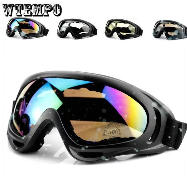 WTEMPO Unisex Motorcycle Riding Goggles Outdoor Sport Sunglasses Windbreak Sand-Proof Tactical Ski G